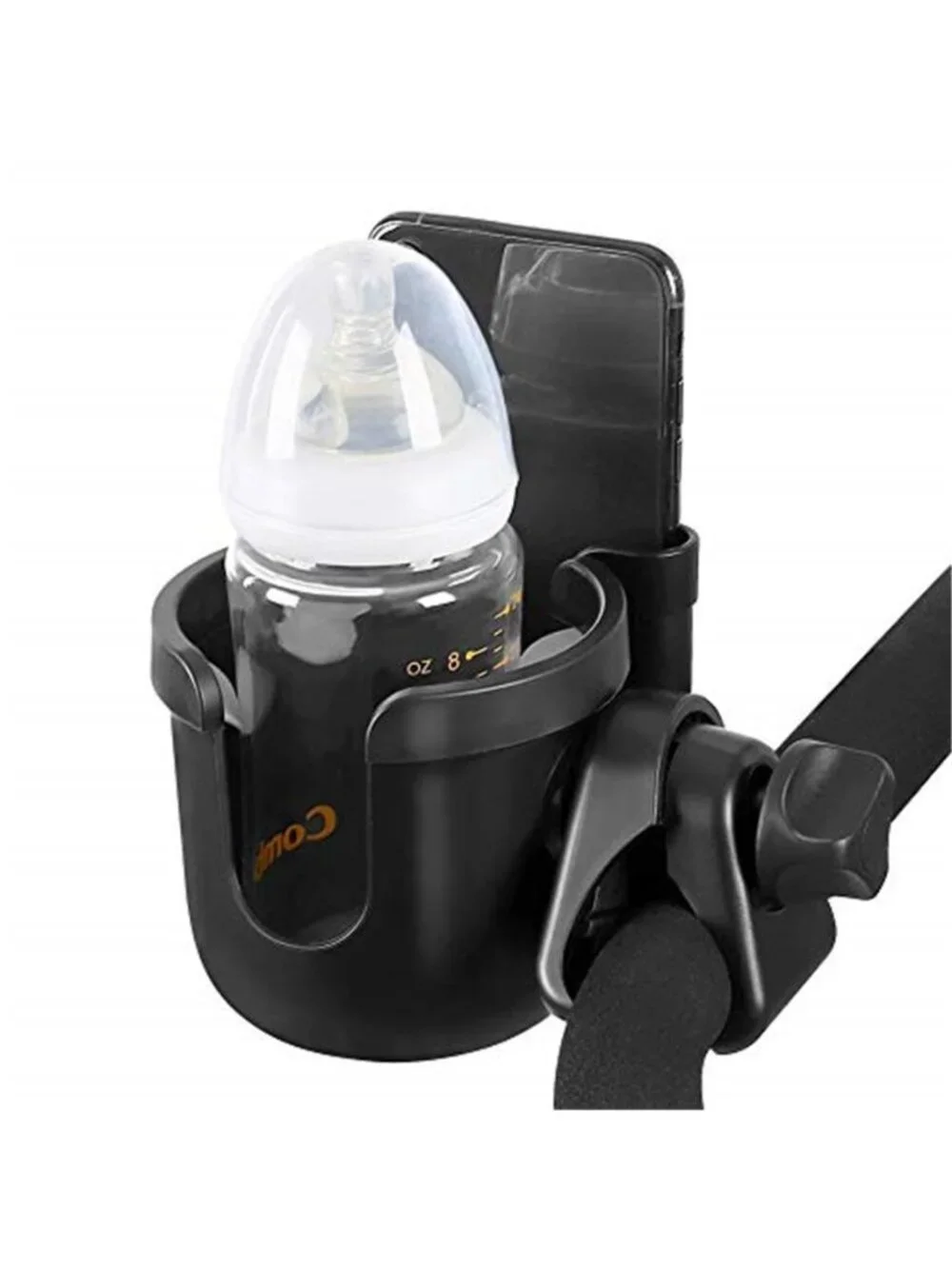 Stroller Cup Holder with Phone Holder, Bike Cup Holder, Universal Cup